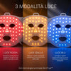 Maschera LED con luce infrarossa per trattamento intensivo del viso