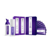 Siero sbiancante per denti Purple Diamond Smile con strisce bianche e schiuma sbiancante per denti