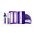 Siero sbiancante per denti Purple Diamond Smile con strisce bianche e schiuma sbiancante per denti