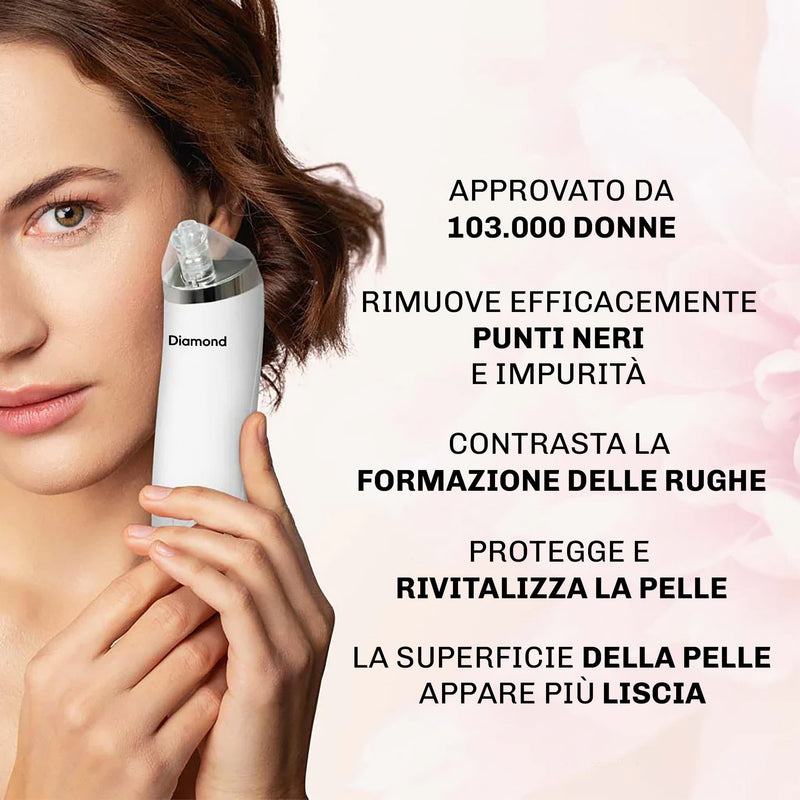 Aspiratore pori Diamond per eliminare sebo e impurità