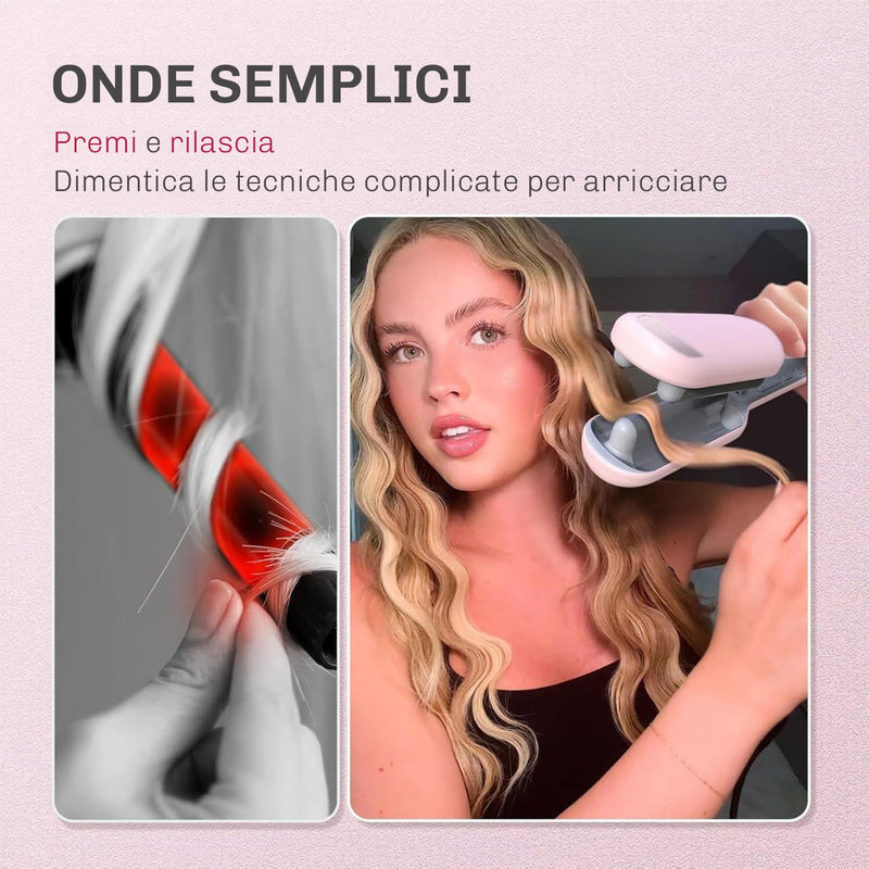 Beach waves con piastra ionica Diamond effetto naturale