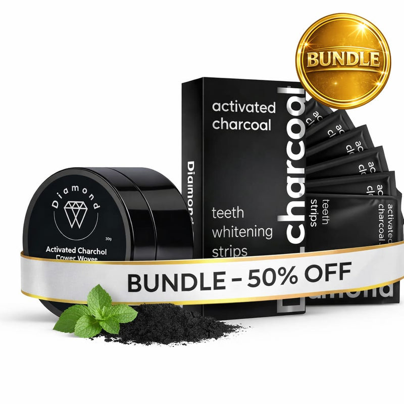 Strisce sbiancanti al carbone attivo