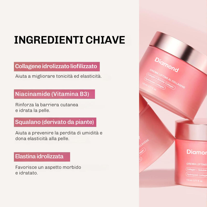 Crema lifting Diamond trattamento quotidiano mattina e sera