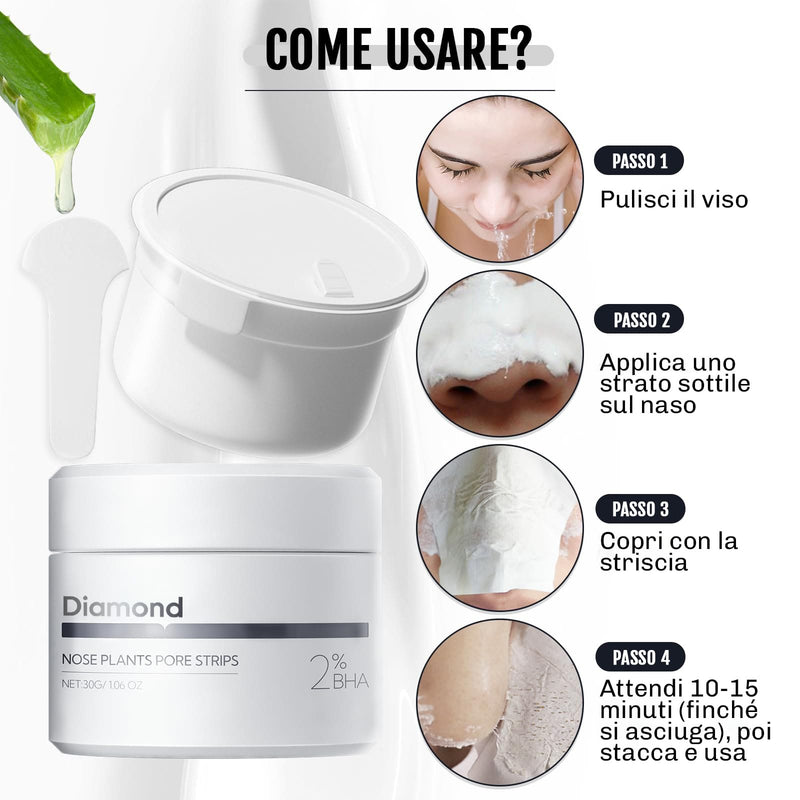 Crema peel off Diamond contro sebo in eccesso e impurità