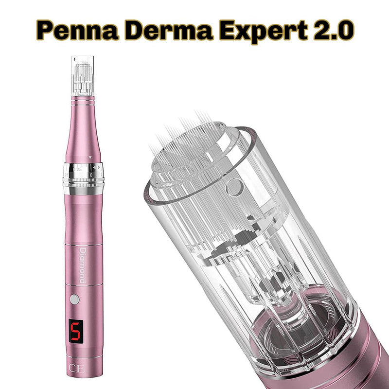 Dermaroller elettrico viso Diamond con intensita regolabile