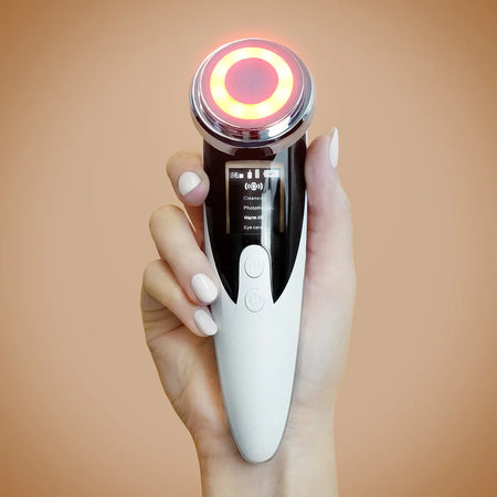 Massaggiatore viso EMS GlowLift Diamond per pelle più giovane