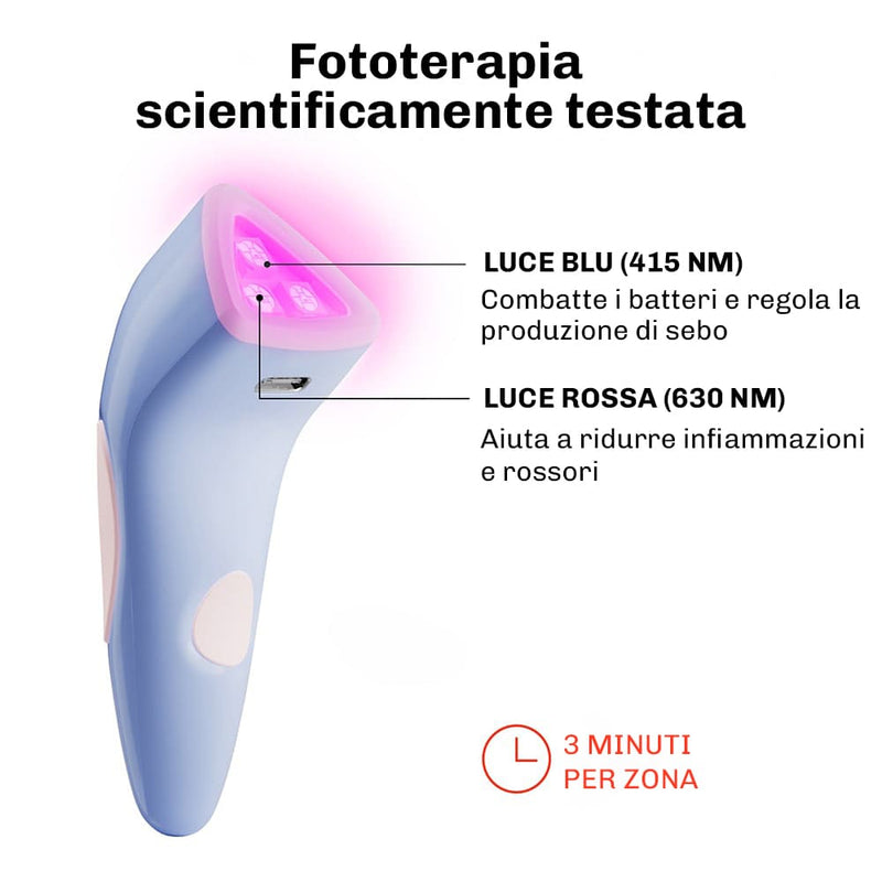 Dispositivo LED anti acne Diamond per brufoli mirati