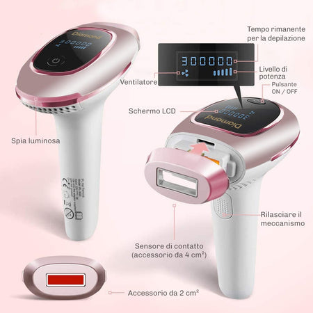 Epilatore IPL Performance 2.0 Diamond per depilazione permanente