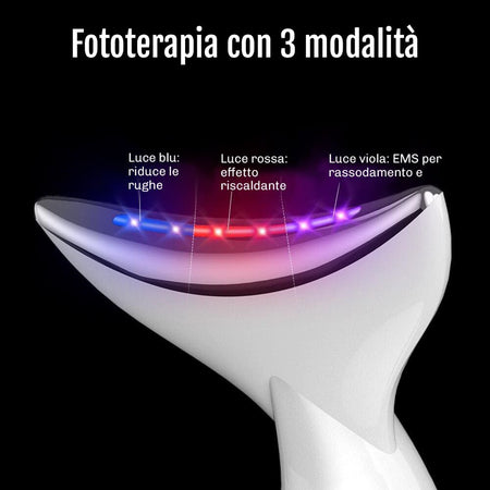 Dispositivo EMS lifting viso LumiFace Diamond per pelle più soda