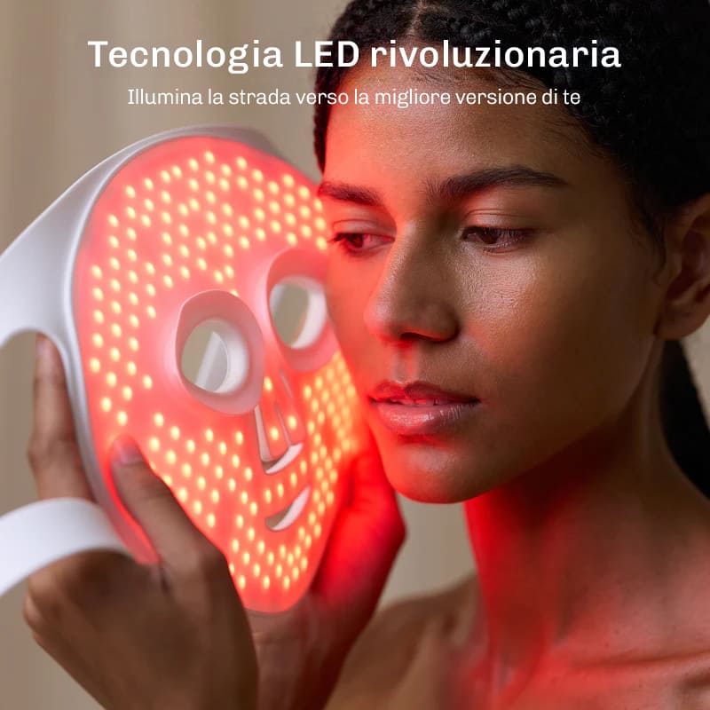 Maschera LED antiage professionale Diamond per ridurre rughe
