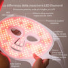 Maschera LED Diamond in silicone flessibile per massimo comfort