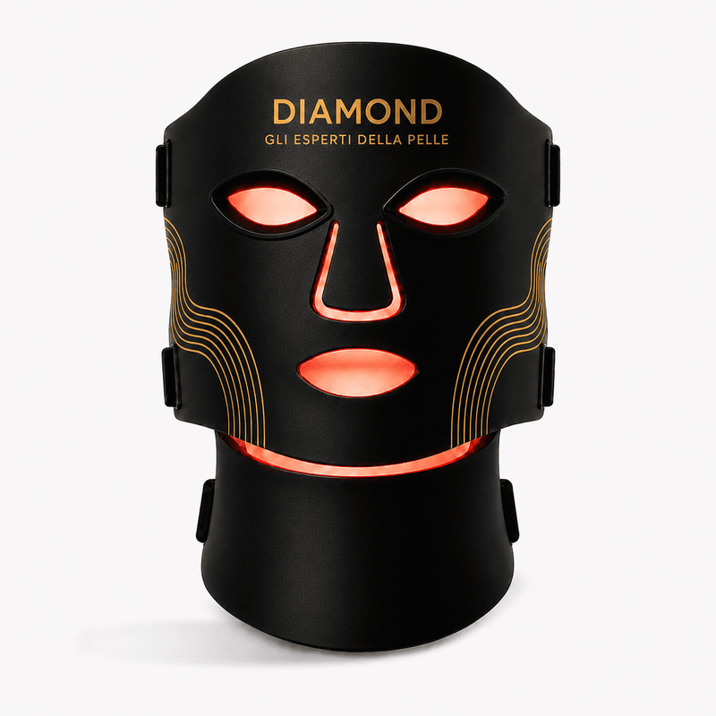 Maschera di luminoterapia anti age per una pelle radiosa e uniforme