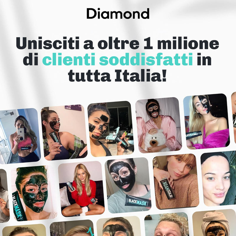 Maschera punti neri Diamond con texture cremosa e facile rimozione