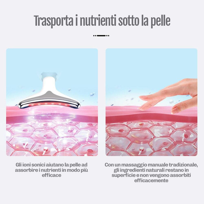 Massaggiatore viso rassodante Diamond con tecnologia EMS
