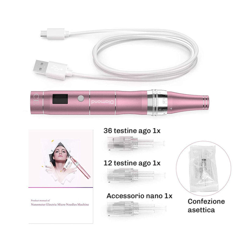 Microneedling Diamond trattamento viso preciso e regolabile