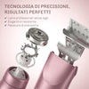 Mini trimmer elettrico da donna con utilizzo delicato sulla pelle