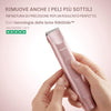 Mini trimmer con lame in ceramica ipoallergeniche per pelle sensibile