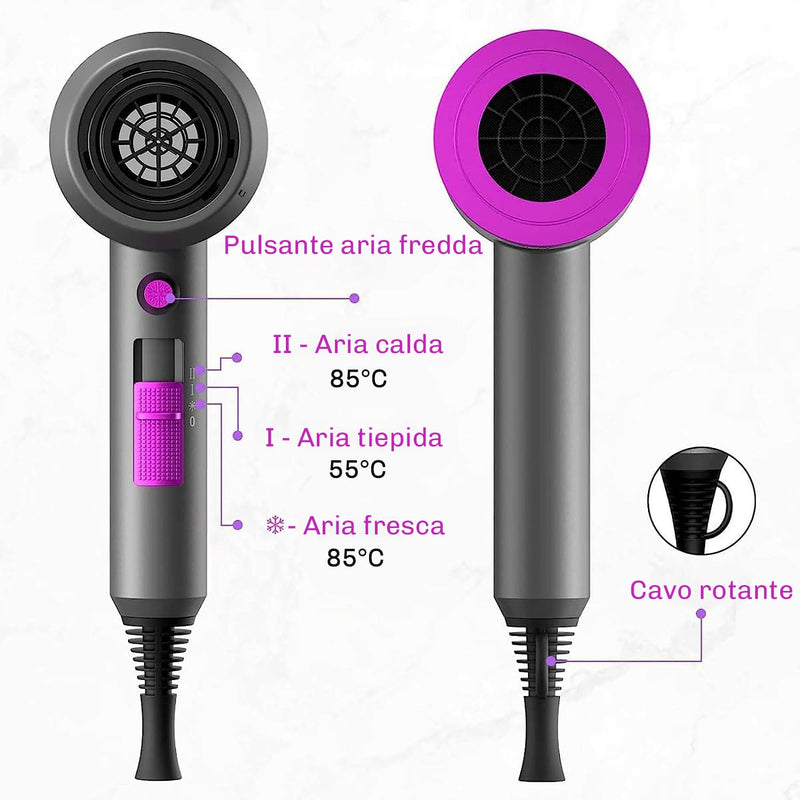 Phon anti crespo Diamond per capelli lisci e luminosi