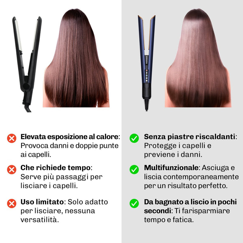 Piastra lisciante Diamond per capelli protetti dal calore