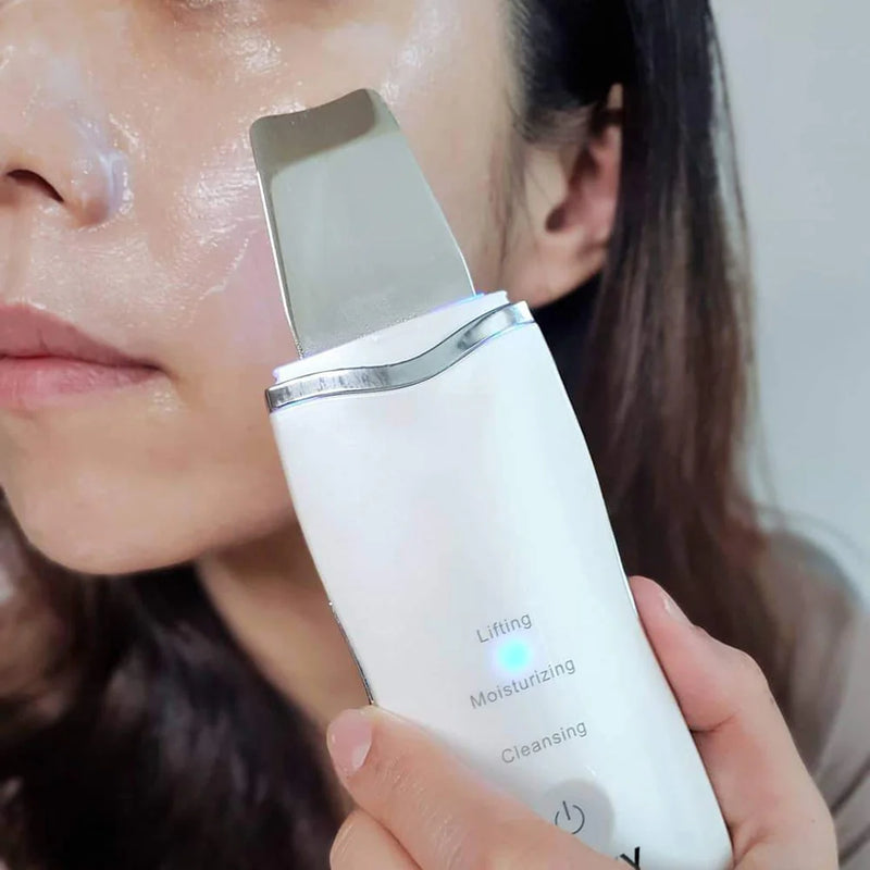 Pulizia viso ultrasuoni Diamond senza irritazioni