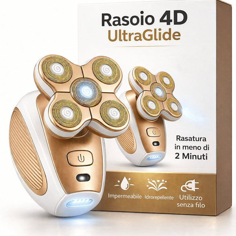 Rasoio elettrico 4D UltraGlide Diamond per rasatura rapida e accurata