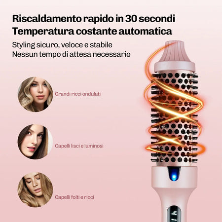 Spazzola rotonda termica VolumePro Diamond per blowout effetto salone