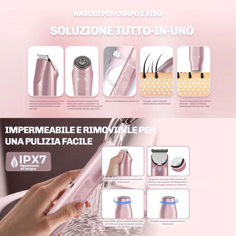 Trimmer Diamond per depilazione senza irritazioni