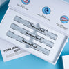 Scatola per lo sbiancamento di Diamond Smile - scatola per lo sbiancamento dei denti su sfondo blu